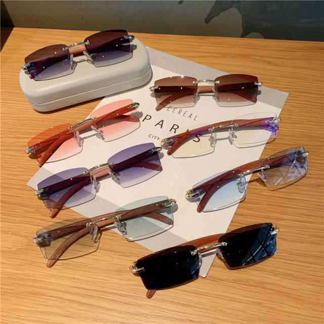Popular rimless sunglasses