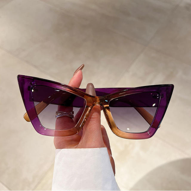 Vintage large shape cat eye sunglasses