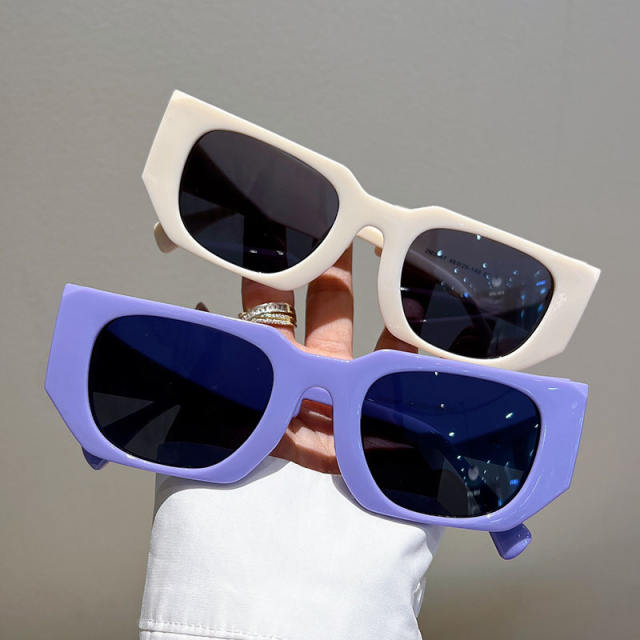 Occident fashion personality colorful frame sunglasses