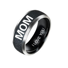 Family DAD MOM SON DAUGHTER stainless steel rings band