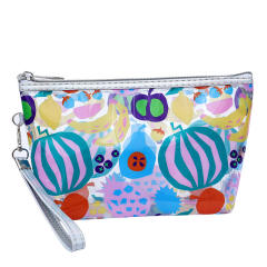 INS trend color printing butterfly clear cosmetic bag wash bag