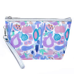 INS trend color printing butterfly clear cosmetic bag wash bag