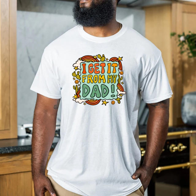 Father's day graphic letter t shirt