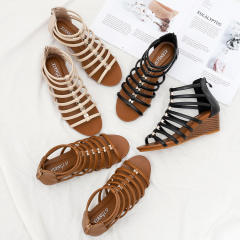 Vintage boho wedage gladiator sandals