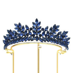 Baroque new design color crystal crown