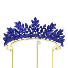 Baroque new design color crystal crown