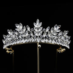 Baroque new design color crystal crown
