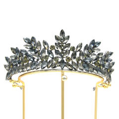 Baroque new design color crystal crown