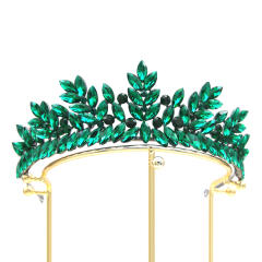 Baroque new design color crystal crown