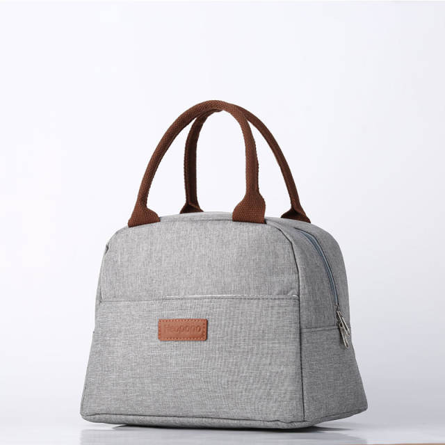 Occident fashion colorful pattern handle lunch bag