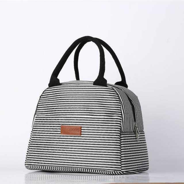 Occident fashion colorful pattern handle lunch bag