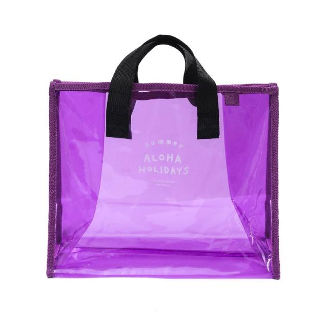 Candy color PVC clear beach bag