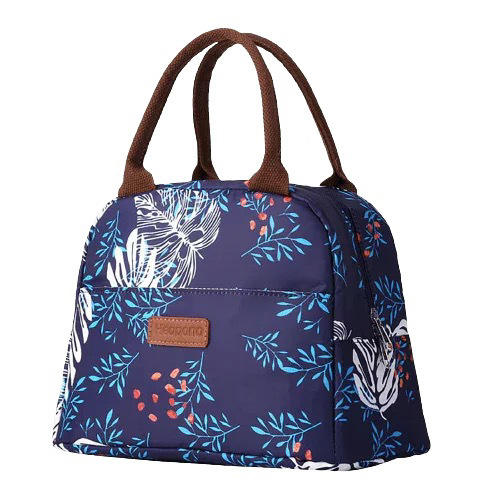 Occident fashion colorful pattern handle lunch bag