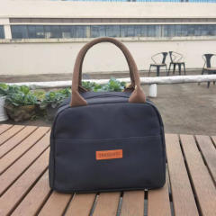 Occident fashion colorful pattern handle lunch bag