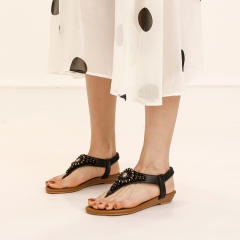 Summer design flat boho gladiator sandals