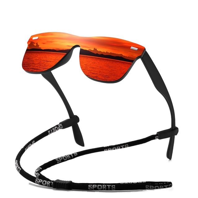 Occident fashion colorful one piece sport cycling drive glasses