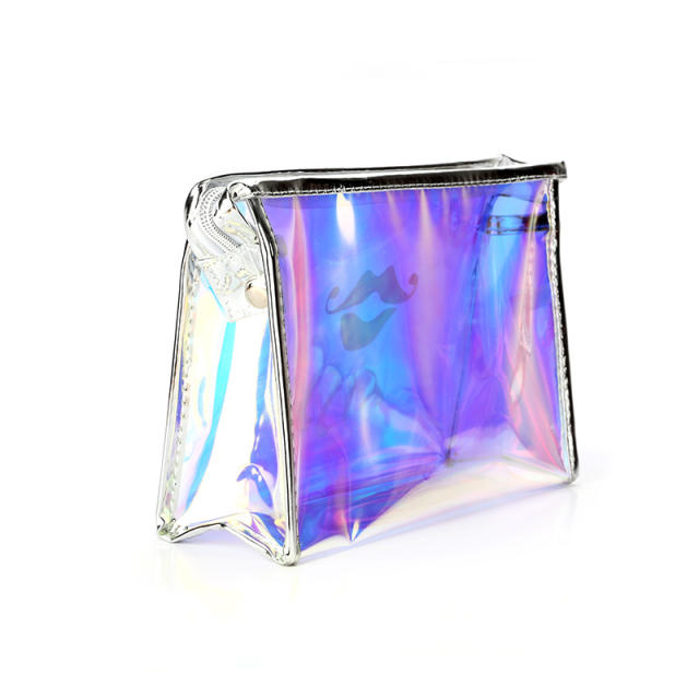 Clear TPU laser travel wash bag cosmetic bag