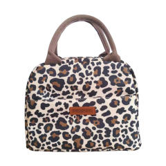 Occident fashion colorful pattern handle lunch bag