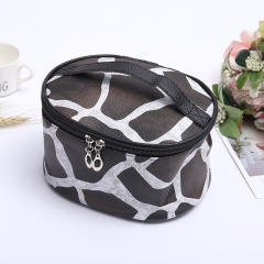 Vintage leopard zebra pattern wash bag cosmetic bag