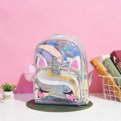 Cartoon kids unicorn laser backpack
