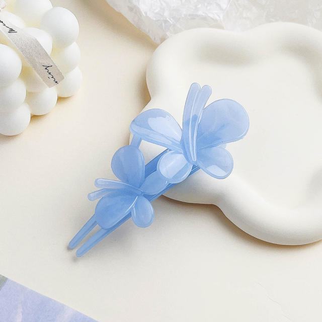 Korean fashion elegant flower hair claw clips