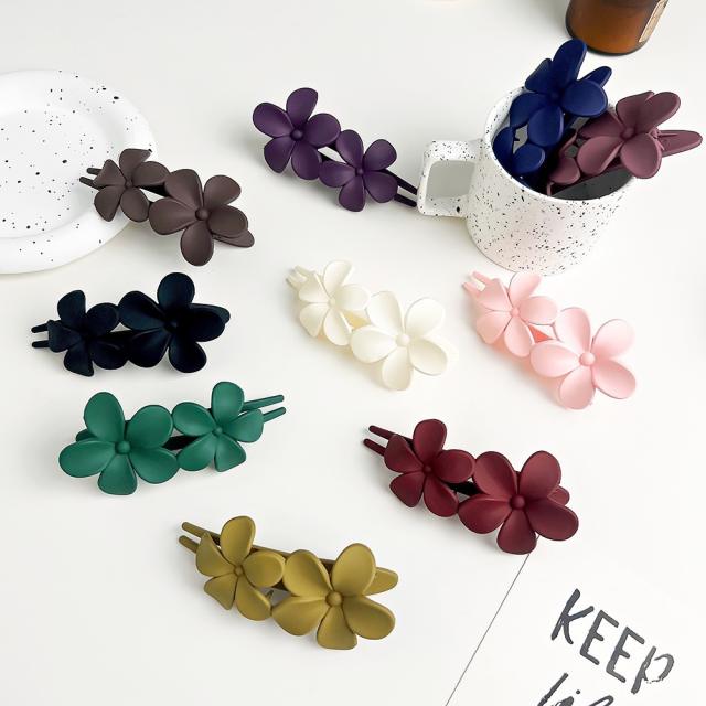 Korean fashion elegant flower hair claw clips