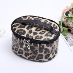 Vintage leopard zebra pattern wash bag cosmetic bag