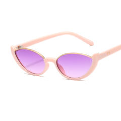 Vintage unique small size cat eye half frame sunglasses