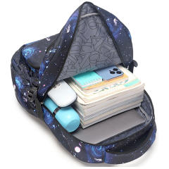 3pcs set Starry sky large storage school book bag lunch bag pencil bag for boy