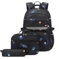 3pcs set boy school bag lunch bag pencil bag