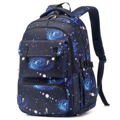 3pcs set Starry sky large storage school book bag lunch bag pencil bag for boy