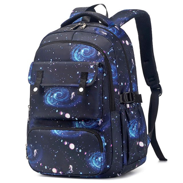 3pcs set Starry sky large storage school book bag lunch bag pencil bag for boy