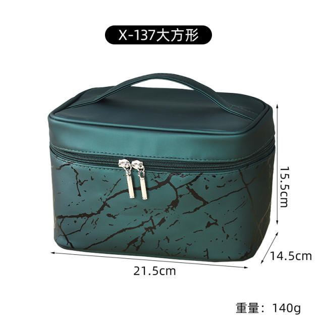 Portable colorful art pattern waterproof wash bag cosmetic bag
