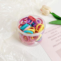Concise candy color hair rubber bands set