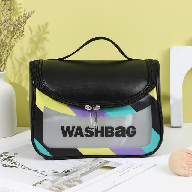 Portable Macarone large storage wash bag cosmetic bag