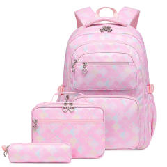3pcs set school bag lunch bag set for boy and girl
