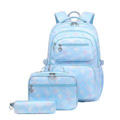 3pcs set school bag lunch bag set for boy and girl