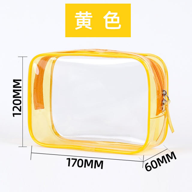 Small size PVC clear wash bag cosmetic bag