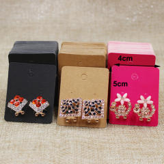 5*4CM colorful kraft earring display card 100pcs