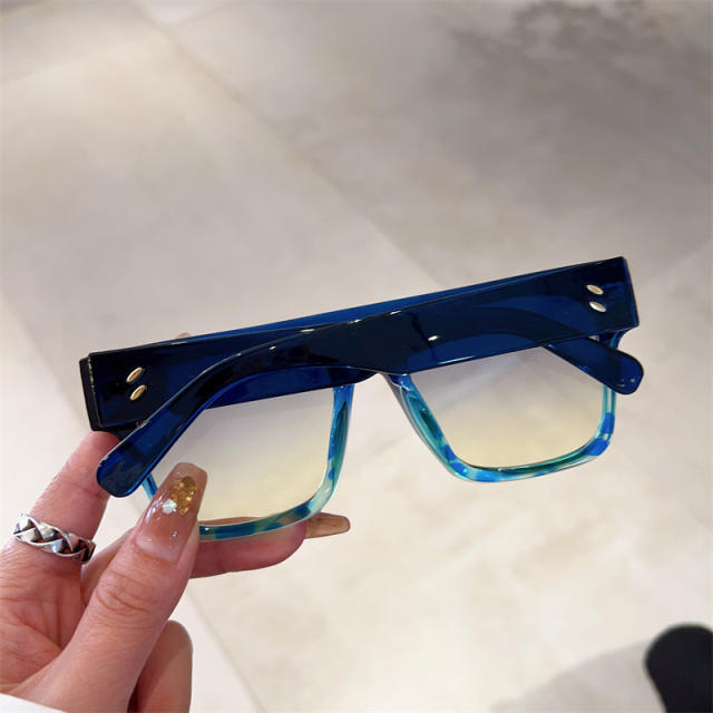 Colorful square frame sunglasses