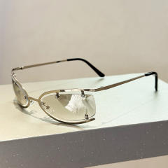 Y2K hollow out oval shape sunglasses