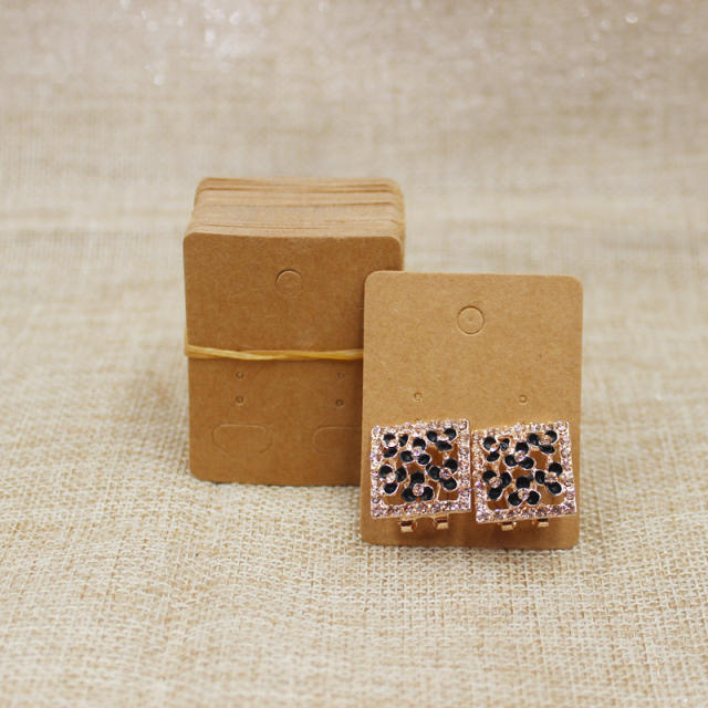 5*4CM colorful kraft earring display card 100pcs
