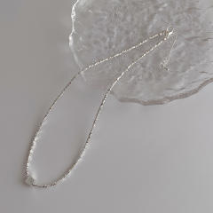 Chic silver color easy match choker necklace