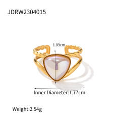 Personality pearl stainless steel rings earrings