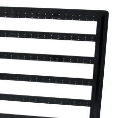 Black color plastic material layer earring display stand