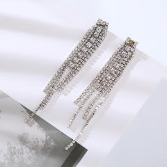 Delicate diamond tassel party wedding earrings