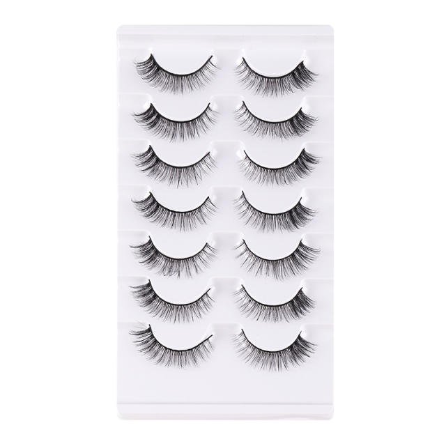 7 pair Artificial fiber eyelashes