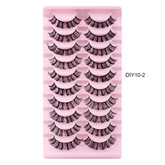 10 pair Artificial fiber eyelashes