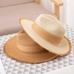 Vintage summer panama hat straw hat