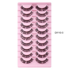 10 pair Artificial fiber eyelashes